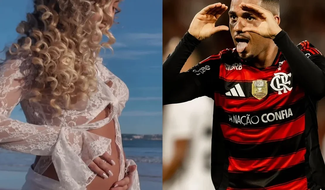 Influenciadora e jogador do Flamengo anunciam gravidez; saiba o sexo