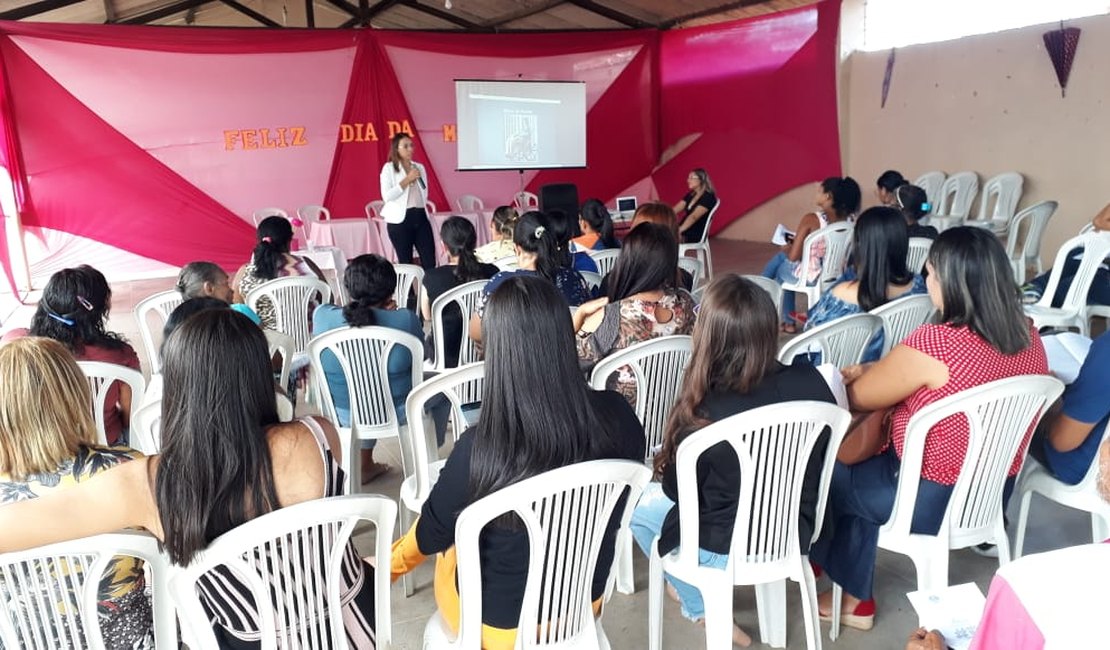 Violência contra a mulher é tema de palestra ministrada em Lagoa da Canoa