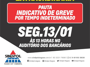 Policiais civis decidirão sobre indicativo de greve