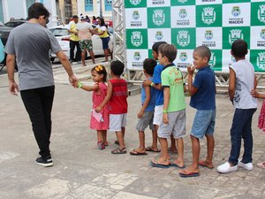 ?Crianças de abrigo em Murici participam de oficinas e brincadeiras na Bienal