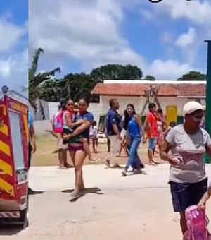 Incêndio em quadro elétrico provoca evacuação de escola em Barra de Santo Antônio