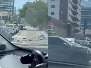 Colisão entre carros deixa um ferido nas proximidades da Praça do Skate