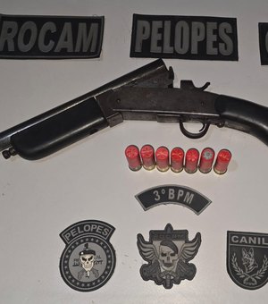 Polícia Militar apreende 40 armas de fogo em uma semana