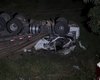 Carreta cai em ribanceira e motorista morre na Avenida Cachoeira do Meirim