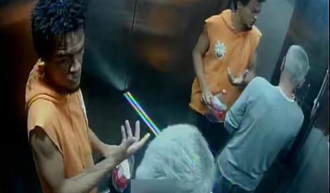 Vídeo mostra suspeito interagindo com vizinho após arremessar amigo de prédio em Maceió