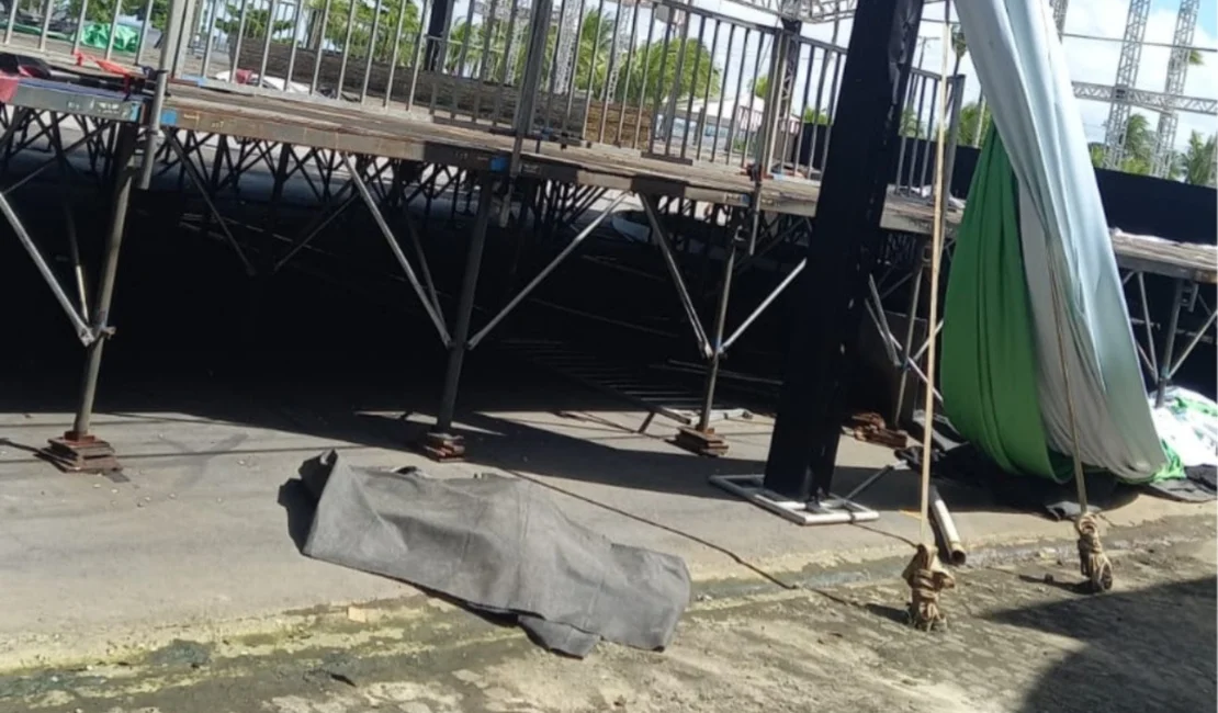 Trabalhador é encontrado morto sob lona de camarotes do São João do Jaraguá