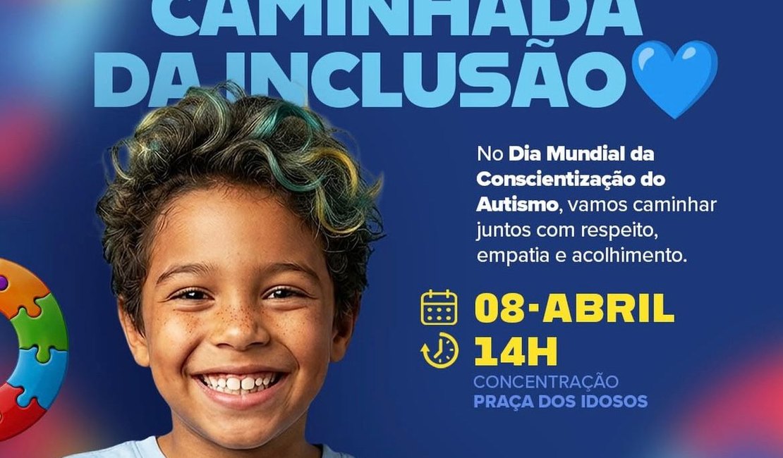 Prefeitura de Maragogi promove Caminhada da Inclusão em alusão ao Mês de Conscientização do Autismo