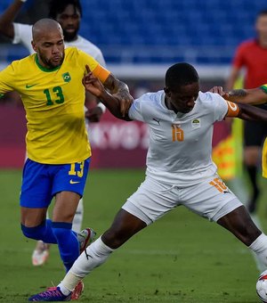 Brasil empata com Costa do Marfim no futebol masculino
