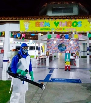 Escolas de Pilar são sanitizadas por conta de aulas presenciais
