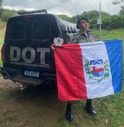 Militar de Arapiraca conquista 1º lugar em curso de Operador de Cães no Espírito Santo