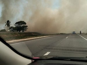 CB debela fogo em vegetação de Marechal Deodoro
