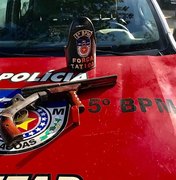 Após disparos, polícia apreende espingarda em casa abandonada 