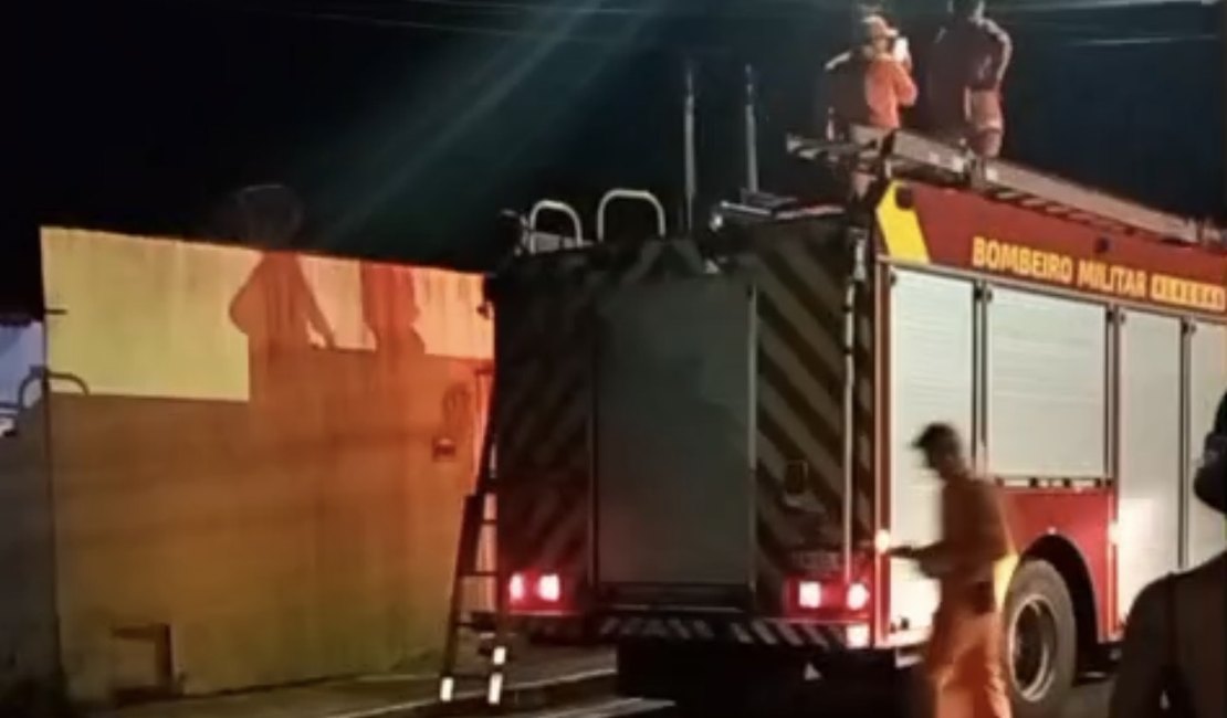 Incêndio se espalha por área de vegetação em conjunto de Arapiraca