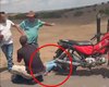 Vídeo mostra acidente entre moto e carro em estrada na divisa entre Taquarana e Arapiraca