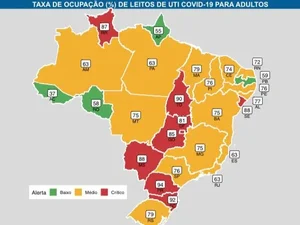 Dados apontam melhora na taxa de internação de UTI em todo o país por causa da Covid-19