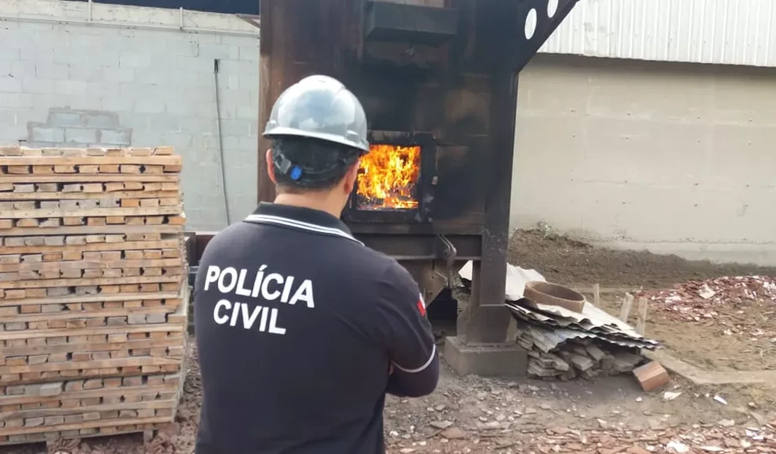 Meia tonelada de droga é incinerada em Marechal Deodoro