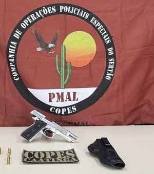 Polícia Militar prende homem por posse irregular de arma de fogo em Maribondo