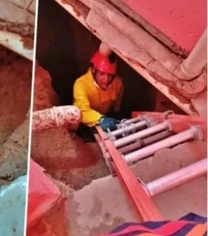 Idosa é resgatada após queda em fossa dentro de residência em São Miguel dos Campos