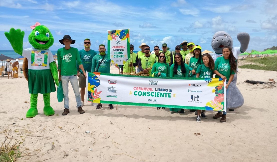 IMA incentiva preservação ambiental durante Carnaval em ação na Praia do Francês