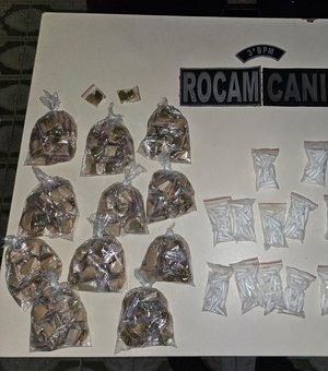 Jovem de 19 anos é preso com mais de 800 porções de drogas em Arapiraca
