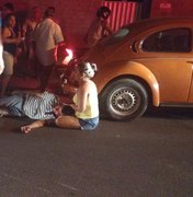Homem é arremessado de moto após ser atingido por carro em Arapiraca