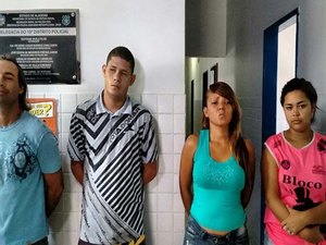 PC prende quatro pessoas e apreende menor foragido