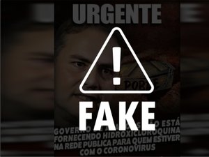 É falso que Governo de Alagoas não fornece Cloroquina a pacientes do SUS 