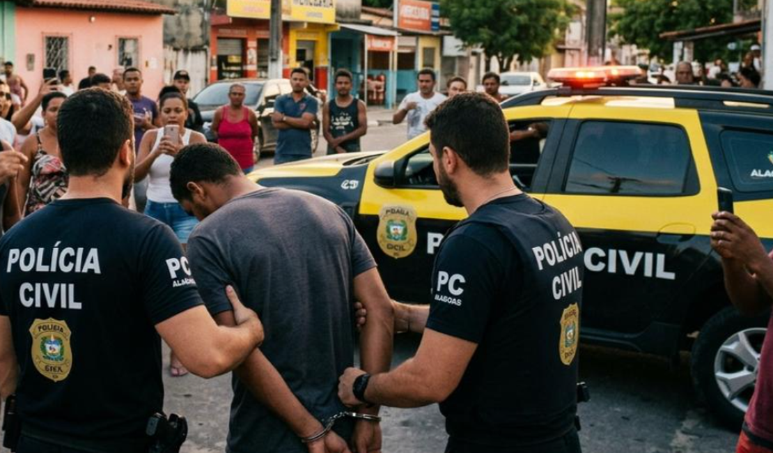 Suspeito de roubo é agredido por populares e preso no Poço, em Maceió