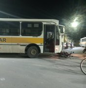 Colisão entre ônibus e motocicleta deixa feridos em São Luís do Quitunde