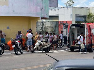 Colisão entre carro e moto deixa duas pessoas feridas em Delmiro Gouveia