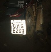 Moto roubada é recuperada em Arapiraca
