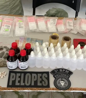 Jovem é preso com drogas e materiais para produção de 'loló' em Arapiraca