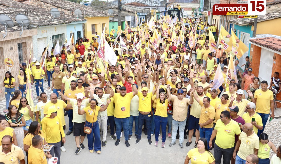 Fernando Cavalcante promove mega caminhada em Matriz de Camaragibe