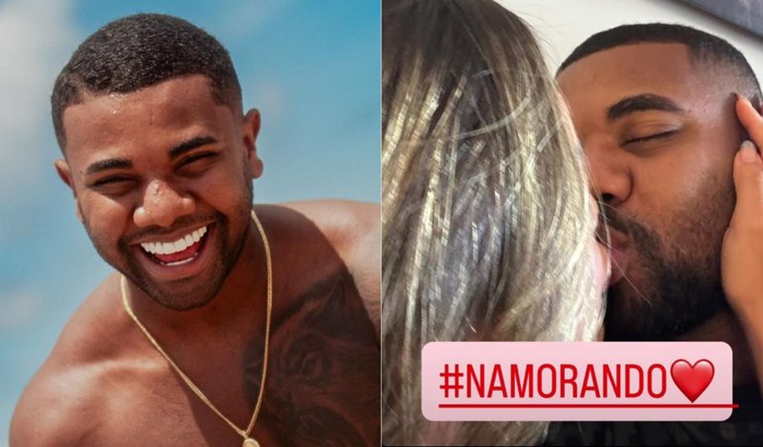 Davi Brito aparece namorando influenciadora nas redes sociais