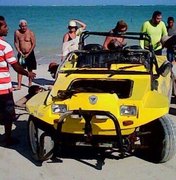 Buggy capota em praia de Maragogi e deixa cinco feridos
