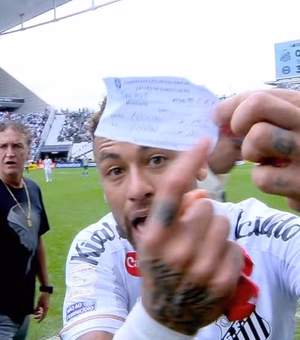 Neymar é substituído por engano da arbitragem em jogo do Santos e se revolta