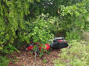 Motocicleta roubada é abandonada na zona rural de Arapiraca