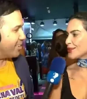 Cleo corrige repórter ao ser chamada por sobrenome no Carnaval: 'É só Cleo'
