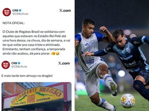 CRB provoca CSA após eliminação na Copa do Nordeste e reacende rivalidade nas redes sociais