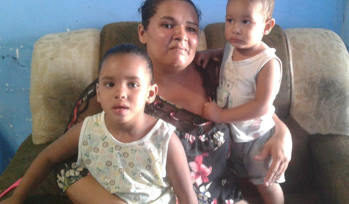 Família em dificuldade busca trabalho e doações em Arapiraca