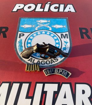 Polícia apreende arma de fogo na casa de jovem no município de Colônia Leopoldina