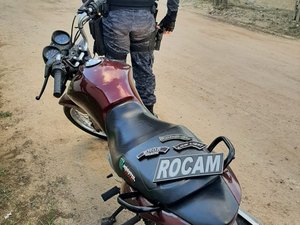 ROCAM recupera moto roubada em Arapiraca