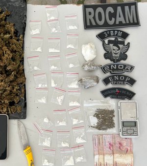 Homem é preso com maconha, cocaína e balança de precisão em Arapiraca