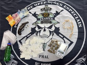 Jovem é preso com drogas e arma de fogo durante patrulhamento em Delmiro Gouveia