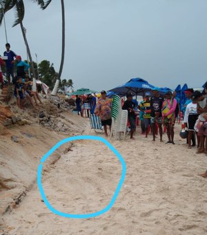 Corpo sem identificação é encontrado enterrado em praia do Francês 