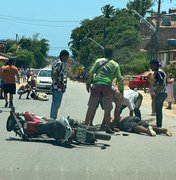 Acidente de trânsito deixa homens feridos em Maragogi