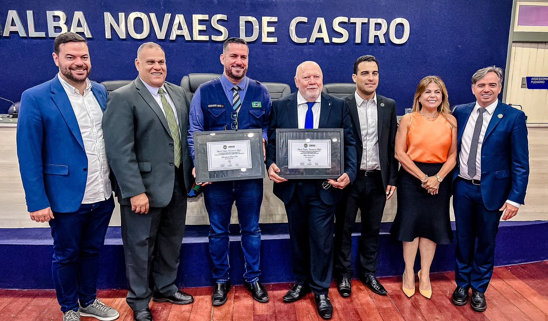 Leonardo Dias e Mário Dias recebem o Título de Cidadão Honorário de Maceió