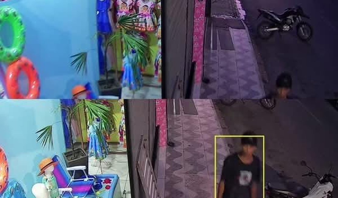 Jovem furta roupa de banho infantil de loja no Centro de Arapiraca