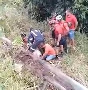 Resgate aéreo é acionado após grave acidente de moto em São Luís do Quitunde