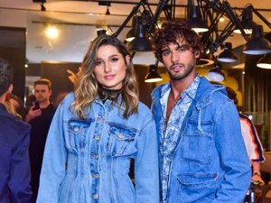 Sasha Meneghel prestigia evento fashion com Marlon Teixeira, ex de Marquezine
